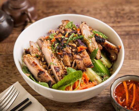 Lemongrass Chicken Vermicelli Salad Bún Gà Nướng