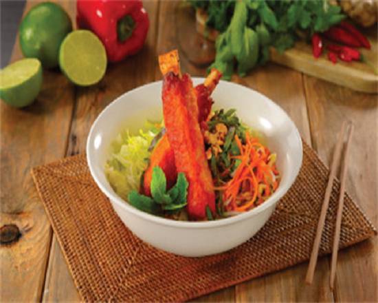 Sugarcane Prawn Vermicelli Salad, Bún Chạo Tôm