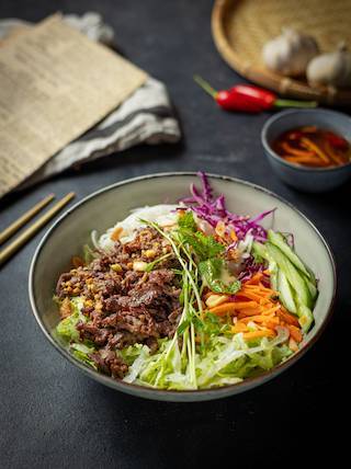 Lemongrass Beef Vermicelli Salad Bún Bò Xào