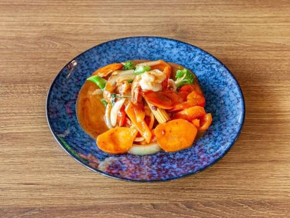 Stir Fried Lime Coconut Prawns (Imported)