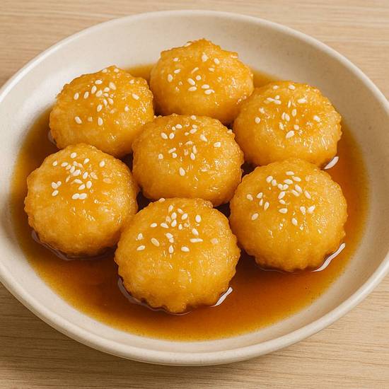Honey Scallops with Sesame Seeds