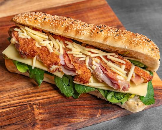 Chicken Schnitzel Turkish Roll