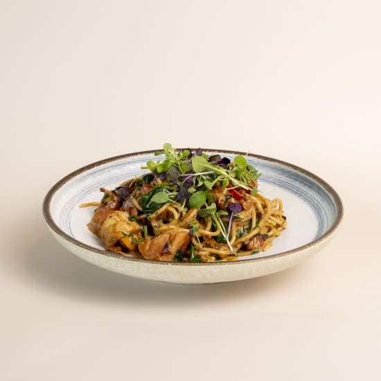 SPICY GARLIC PRAWN Spaghetti