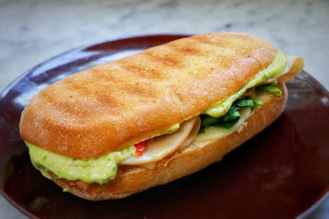 Turkish Chicken, Avocado and Cheese Sandwich