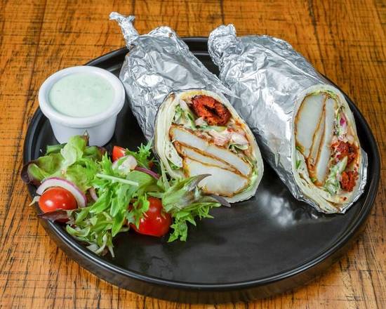 Lamb Seekh Kebab Garlic Wrap