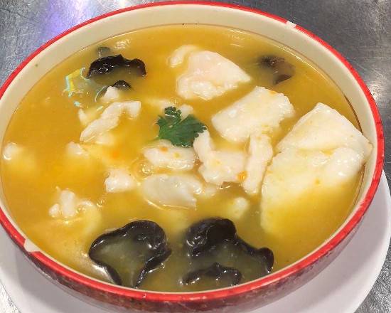 Fish Fillet Cooked in Spicy Sour Cream Soup