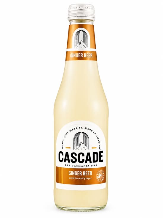 Ginger Beer cascade glass bottle