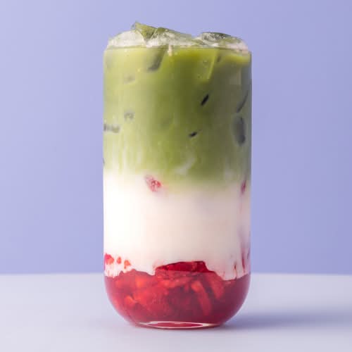 STRAWBERRY MATCHA LATTE