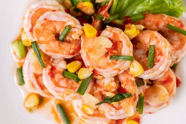 Stir Fried Garlic Prawns