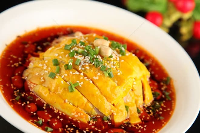 Chengddu Mouth Watering Chicken with Chilli Oil