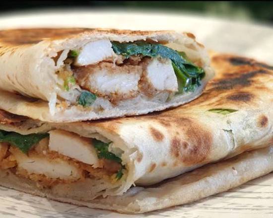Southern Chicken Roti Wrap with Chips(STM)
