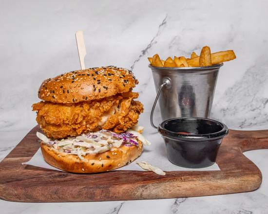 Chicken Burger with Fries