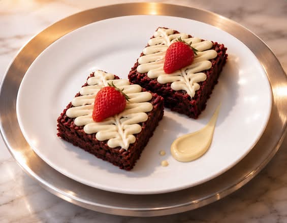 White Chocolate Strawberry Brownie