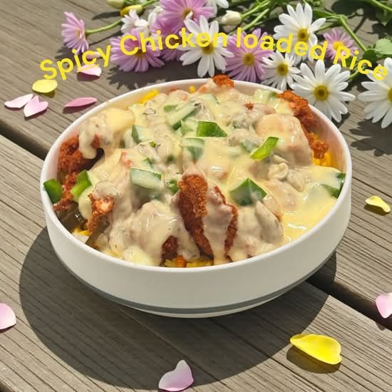 Spicy Chicken Loaded Rice