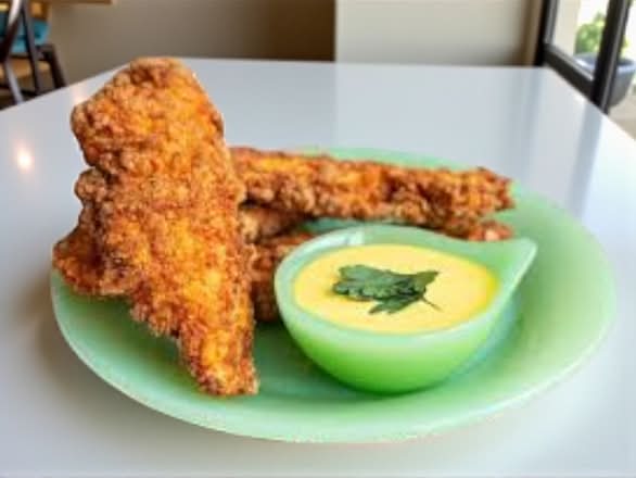 Two Chicken Tenders with Sauce