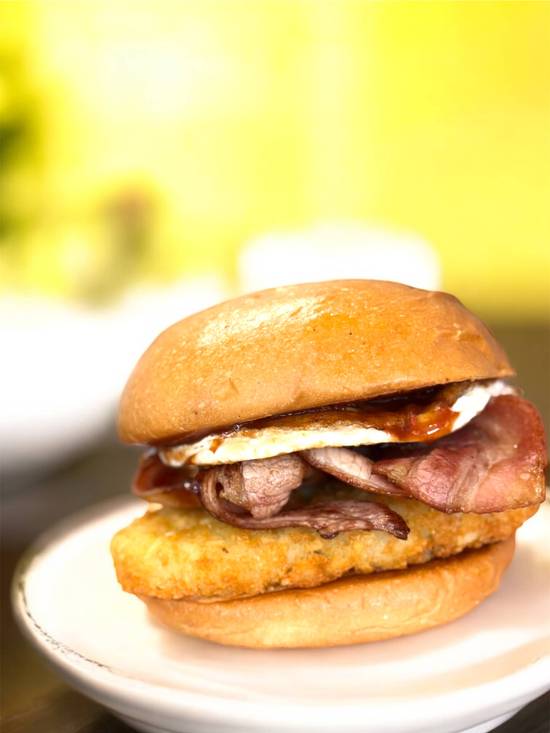 Bacon and Egg and Hash Brown Roll