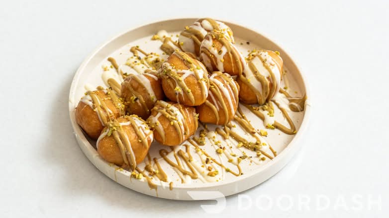 White Chocolate Pistachio Lukomades