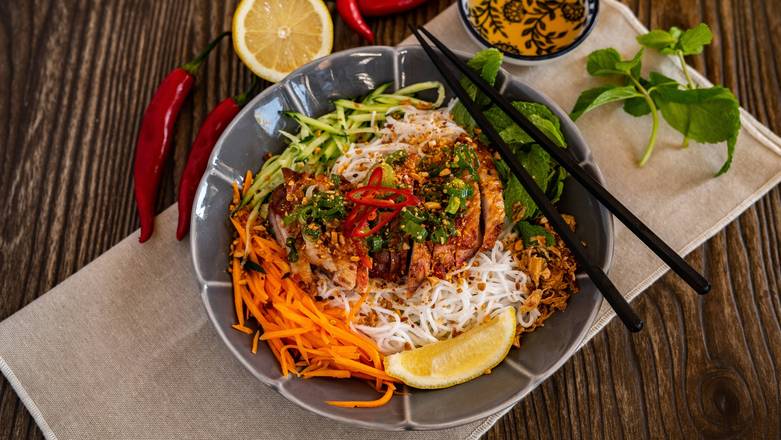 Marinated Grilled Chicken Vermicelli Salad