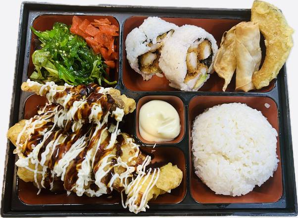 Tempura Salmon Bento(A)