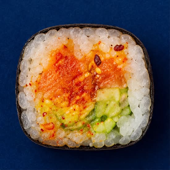 Spicy Salmon Avocado Hand Roll