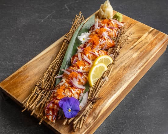 Flame Seared Salmon Sushi