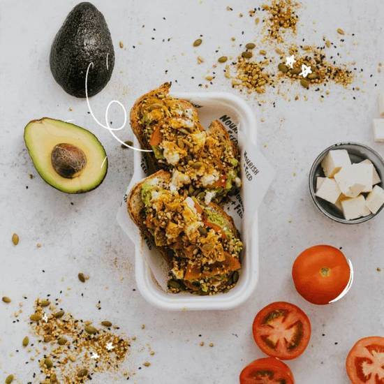 2x Slices Avocado on Toast (VG)