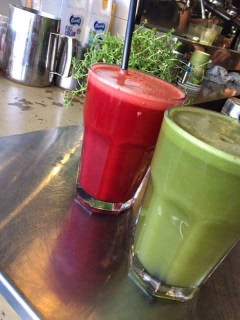 Freshly Squeezed Fruit and Vegetable Juice