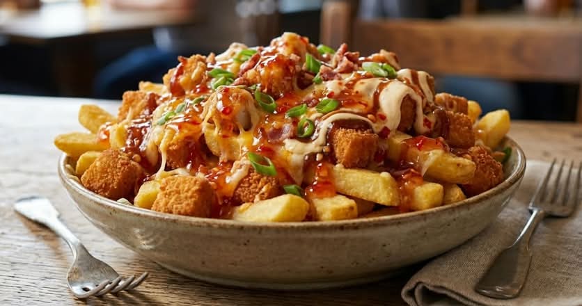 Schnitzel Loaded Chips