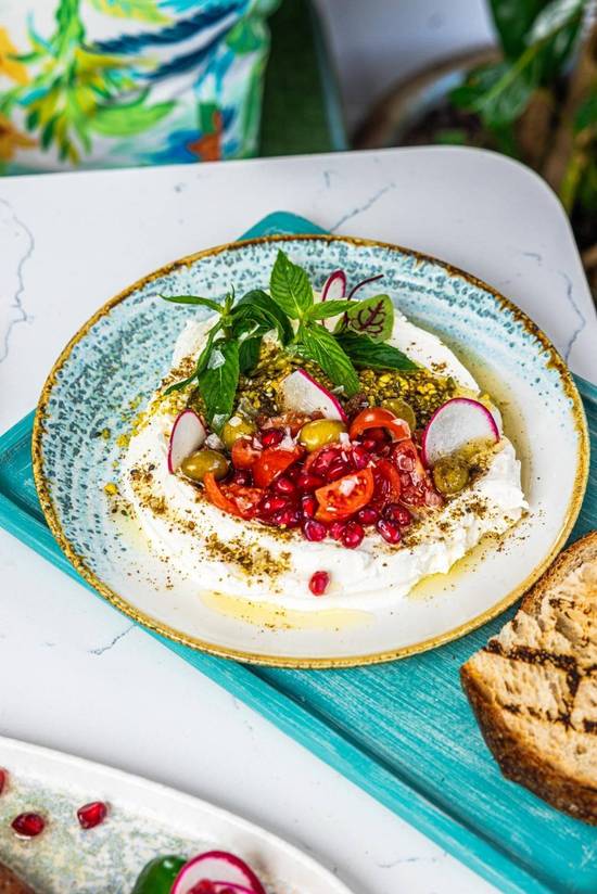 Labneh, Cherry Tomato, Olives, House Zaatar, Sourdough