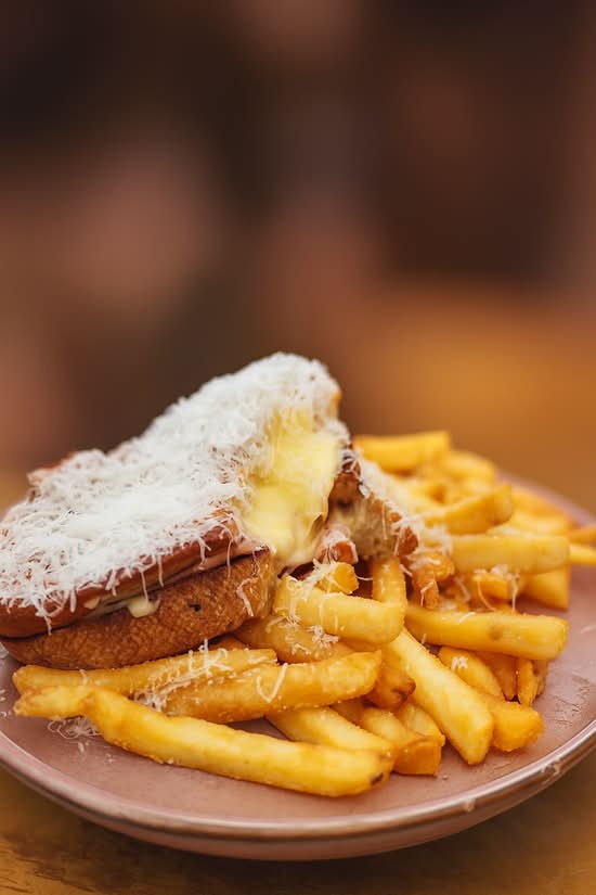Ham & Cheese Toastie & Fries (GFO Available)