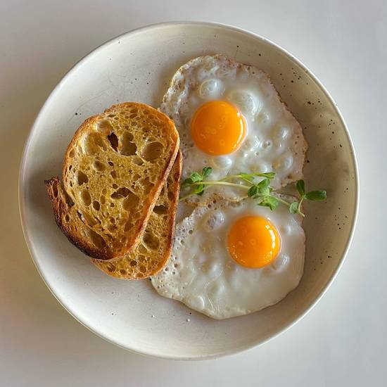 Fried Eggs on Sourdough