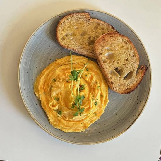 Scrambled Eggs on Sourdough