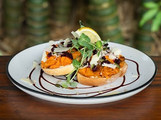 Moroccan Sweet Potato Smash (V)