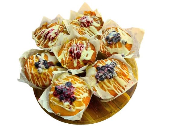 Raspberry & White Chocolate Muffin