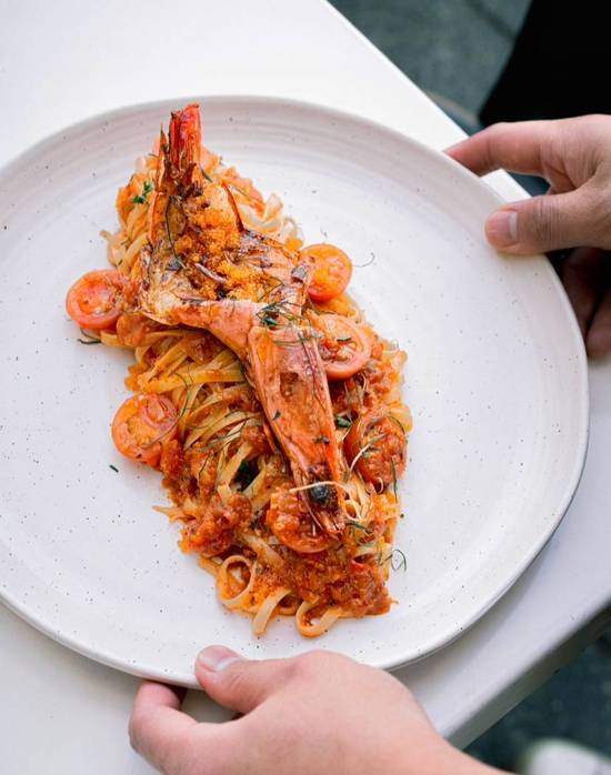 Kaffir Lime Prawn Linguine
