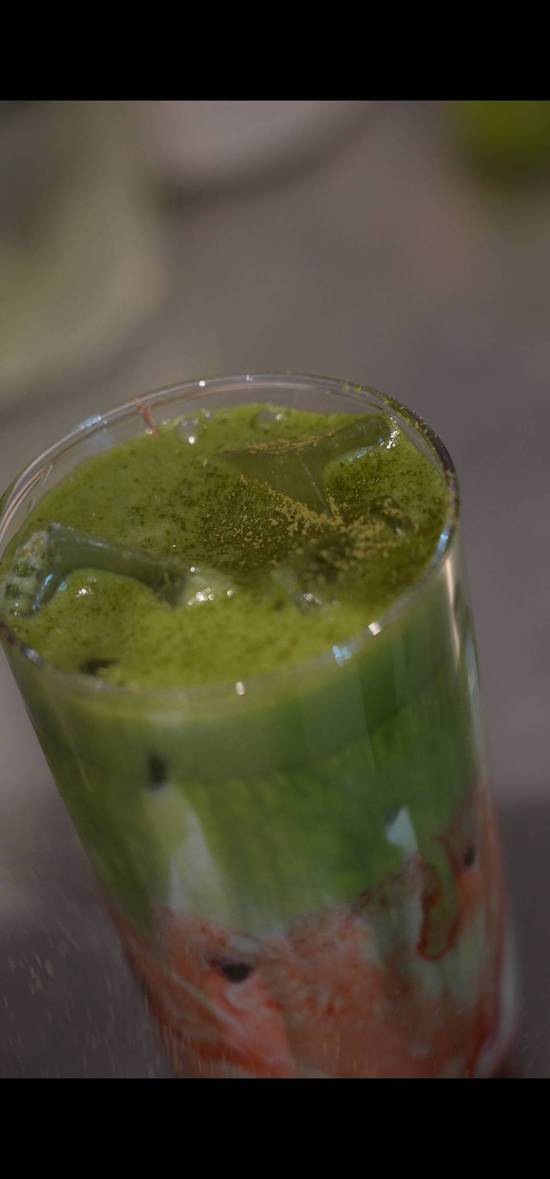 Strawberry Matcha Latte