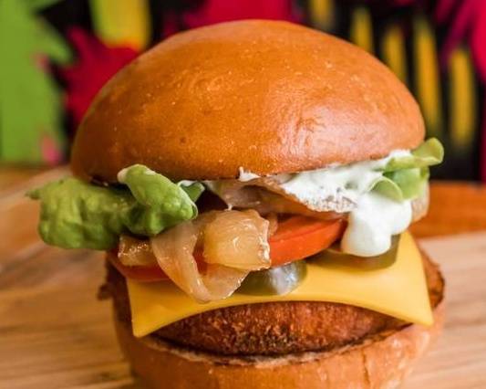 Spicy Veggie Burger 🔥