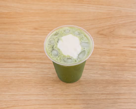 Iced Matcha and Red Bean