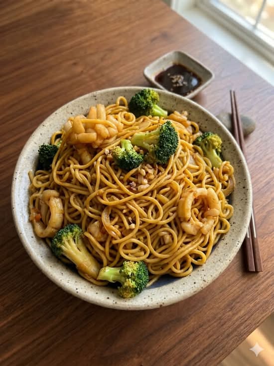 Seafood noodles