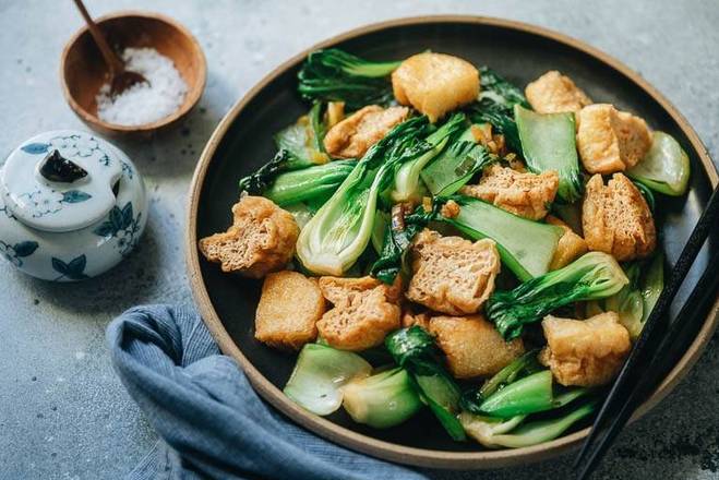 Tofu Stir Fried with BokChoy