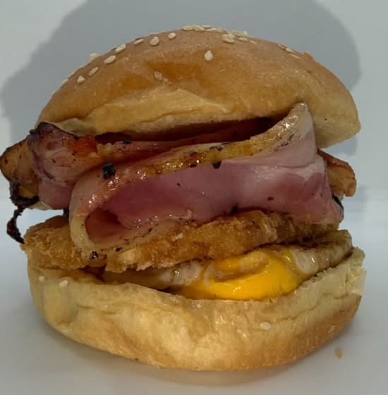 Bacon, Egg and Hash Brown Slider