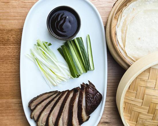 Tea Smoked Duck Breast with Pancakes