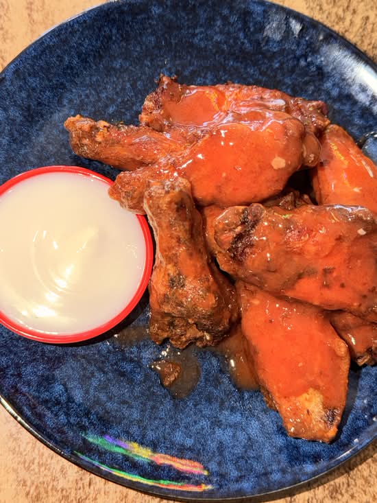 Buffalo Wings (5) with Blue cheese
