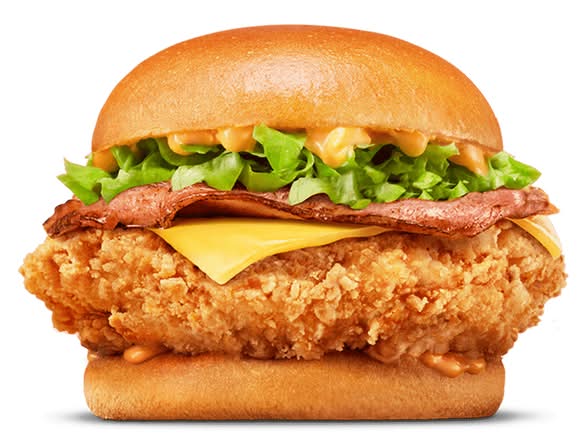 Cheesy Bacon Spicy Jack's Fried Chicken