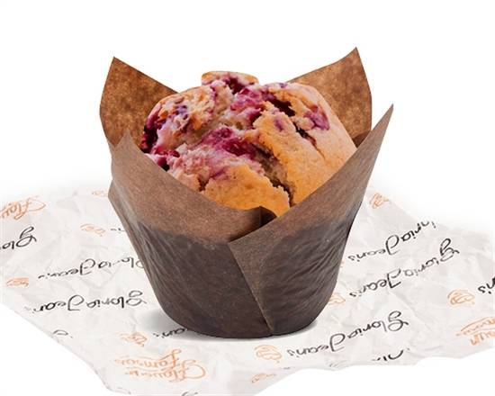 Raspberry White Choc Muffin