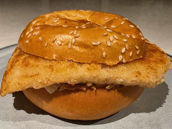 Plain Chicken Schnitzel Burger
