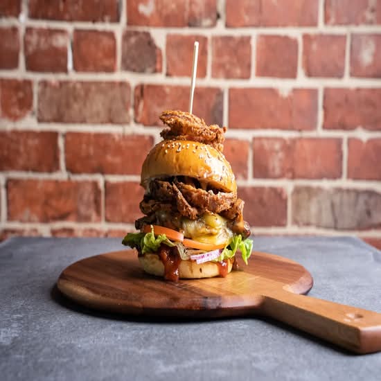 Harissa Grilled Chicken Burger