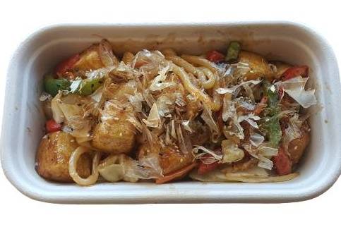 Deep Fried Tofu Yaki Udon