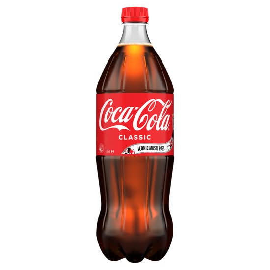 Coca-Cola Classic Soft Drink Bottle 1.25L