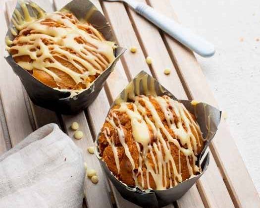 Butterscotch and White Chocolate Muffin